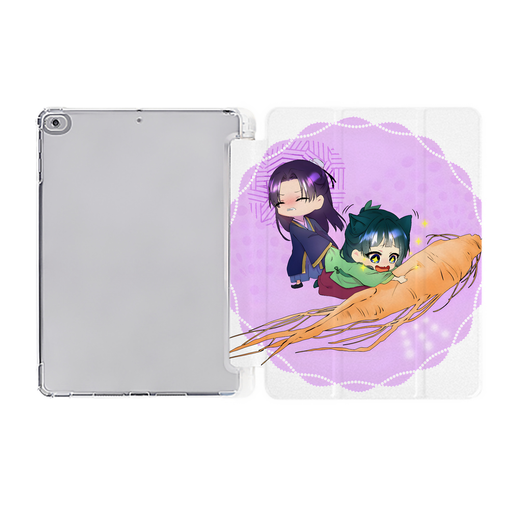 （画像用） 薬屋のひとりごと The Apothecary Diaries IPad ケース ペン収納付き 三つ折りスタンド PUレザー×シリコン 対応機種9.5/10.5/10.9インチ